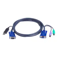 ATEN 2L5503UP cable para video, teclado y ratón (kvm) Negro 3 m
