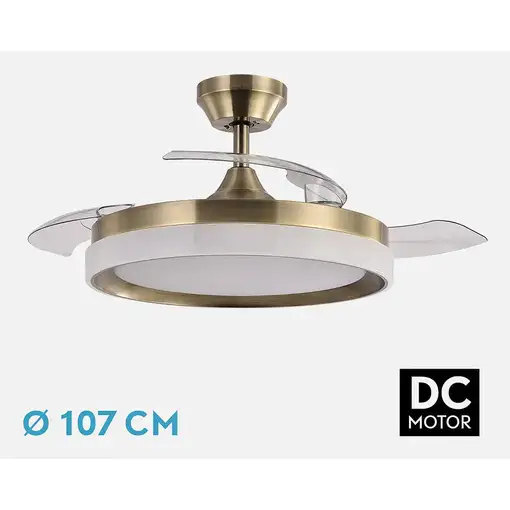 Ventiladores techo Oro FABRILAMP