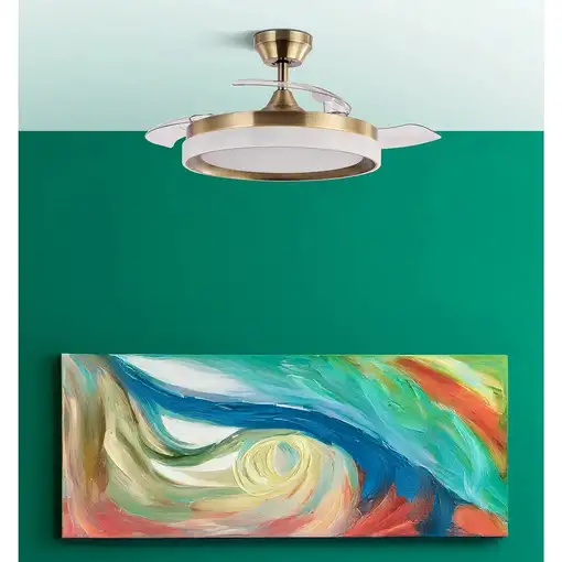 Ventiladores techo Oro FABRILAMP