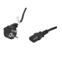 Lanberg CA-C13C-11CC-0100-BK cable de transmisión Negro 10 m C13 acoplador CEE7/7