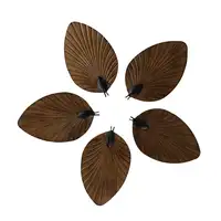 Ventilador DC Colla negro 5 aspas marrón LED 132cm con mando