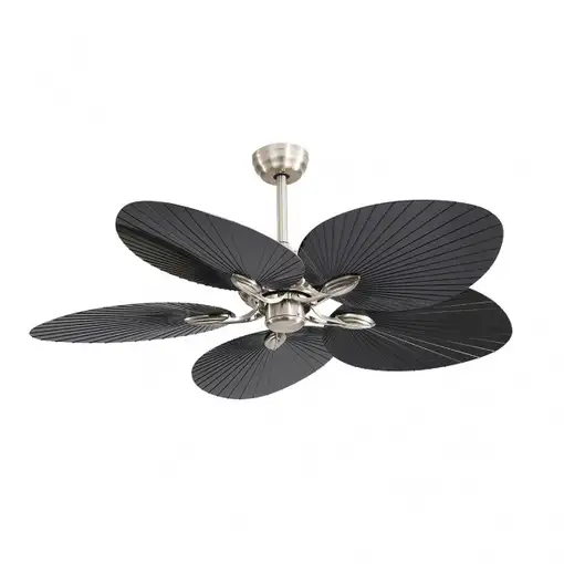 Ventilador DC Chaw níquel 5 aspas LED 132cm con mando
