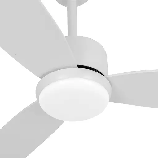 Fabrilamp Genil ventilador de techo blanco, 3 aspas, 132 cm, led y mando
