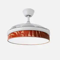 Ventilador DC Moda blanco/caldera LED 91 cm con mando a distancia