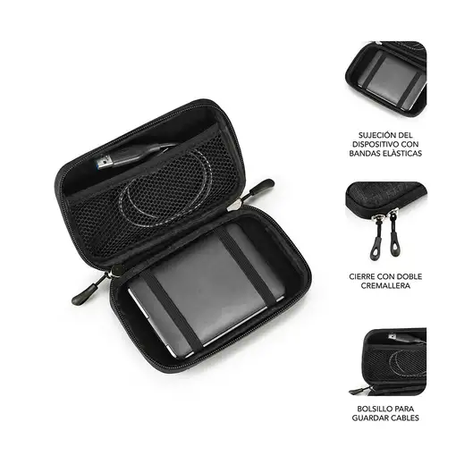 Funda Disco Duro Hdd Busines Case 2.5\  Negro