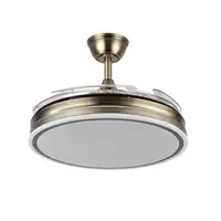 Ventilador Bayomo cuero LED 59W 107 cm con mando y memoria