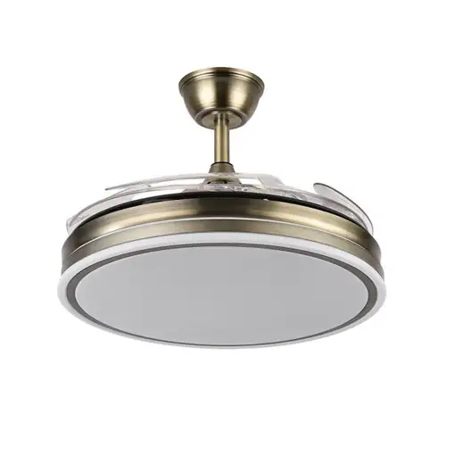 Ventilador Bayomo cuero LED 59W 107 cm con mando y memoria
