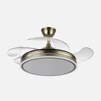 Ventilador Bayomo cuero LED 59W 107 cm con mando y memoria