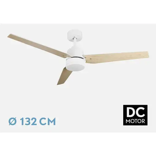 Fabrilamp 212391368 ventilador Haya, Blanco