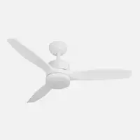 Ventilador DC Torino blanco 107cm, LED, 3 aspas, 6 velocidades