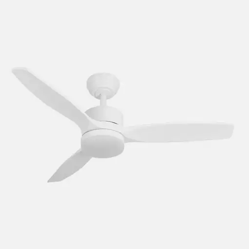 Ventilador DC Torino blanco 107cm, LED, 3 aspas, 6 velocidades