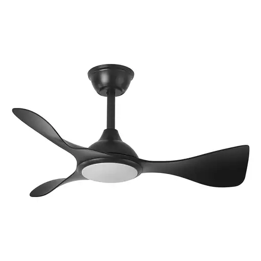 Fabrilamp Caiman ventilador de techo negro Led 36W 3 aspas