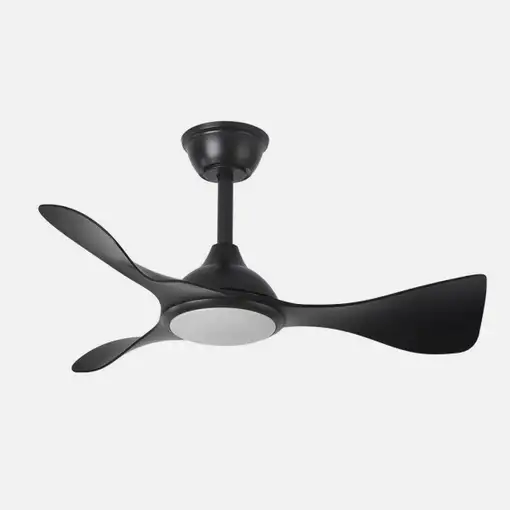 Fabrilamp Caiman ventilador de techo negro Led 36W 3 aspas