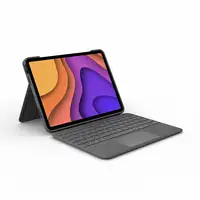 Logitech Folio Touch QWERTY Español Smart Connector Gris