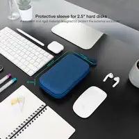 TooQ Estuche Protector para Caja Externa de 2.5”, Azul Pacífico