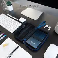 TooQ Estuche Protector para Caja Externa de 2.5”, Azul Pacífico