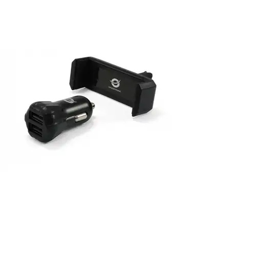 Conceptronic CUSBCAR2AKIT cargador de dispositivo móvil Smartphone, Tableta Negro