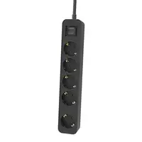 Philips CHP2154B/10 base múltiple 1,5 m 5 salidas AC Interior Negro