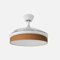 Ventilador DC Moda blanco/naranja LED 91 cm con mando