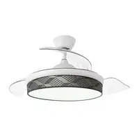 Ventilador DC Moda blanco/tetris gris LED 108 cm con mando