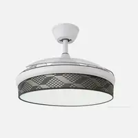 Ventilador DC Moda blanco/tetris gris LED 108 cm con mando