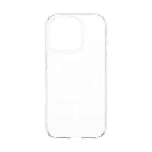 PanzerGlass ® HardCase Transparent w. White MagSafe iPhone 16 Pro funda para teléf