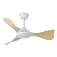 Fabrilamp Caiman ventilador de techo  blanco/haya Led 36W 3 aspas