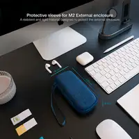 TooQ Estuche Protector para Caja Externa M2, Azul Pacífico