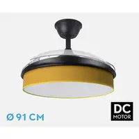 Ventiladores techo Negro FABRILAMP