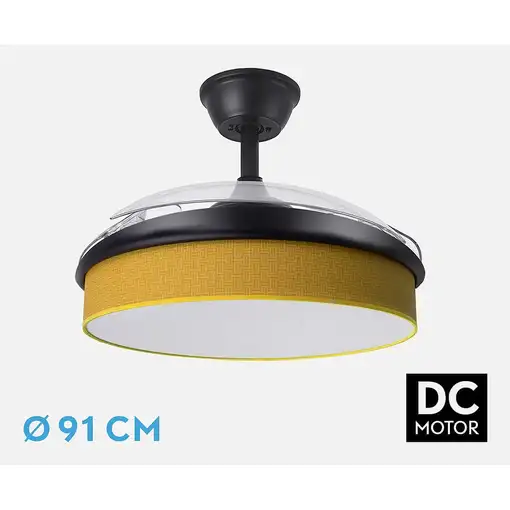 Ventiladores techo Negro FABRILAMP