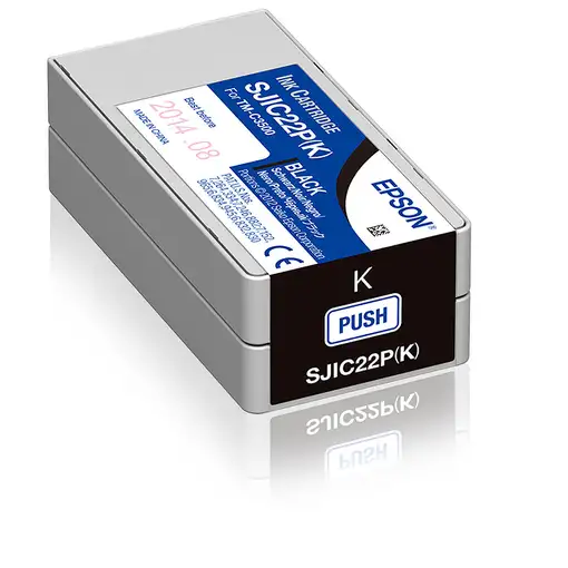 Epson SJIC22P(K): Ink cartridge for ColorWorks C3500 (Black)