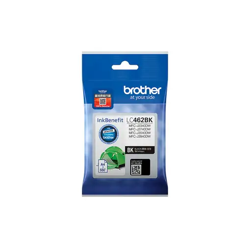 Brother LC462BK cartucho de tinta 1 pieza(s) Original Rendimiento estándar Negro