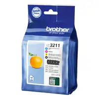 Brother LC3211VAL cartucho de tinta 4 pieza(s) Original Rendimiento estándar Negro