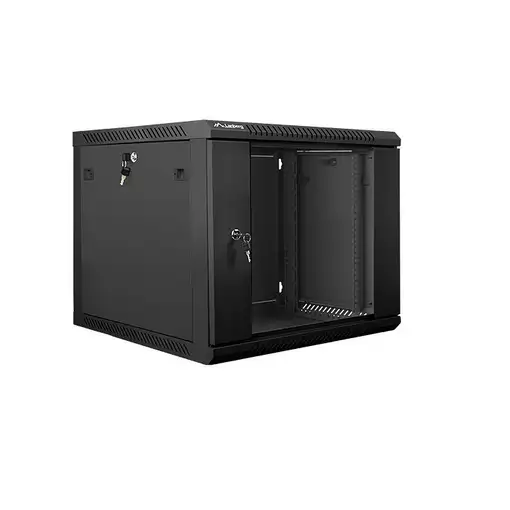 Lanberg WF01-6609-10B armario rack 9U Bastidor de pared Negro