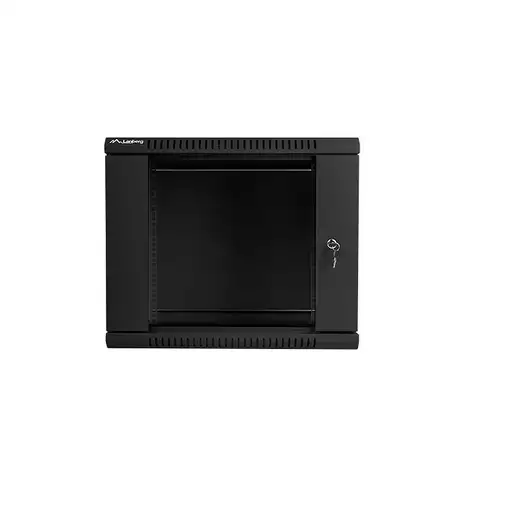 Lanberg WF01-6609-10B armario rack 9U Bastidor de pared Negro