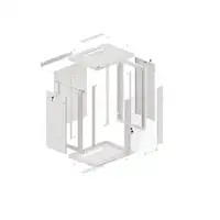 Lanberg WF01-6415-10S armario rack 15U Bastidor de pared Gris