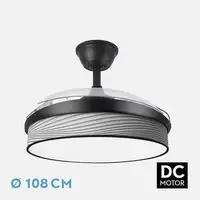 Ventiladores techo Negro FABRILAMP