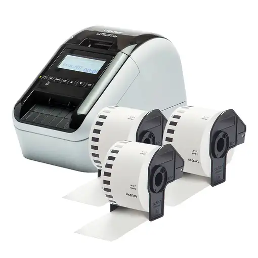 Brother QL-820NWBVMXX1 impresora de etiquetas Térmica directa Color 300 x 600 DPI