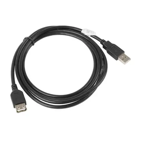 Lanberg CA-USBE-10CC-0018-BK cable USB USB 2.0 1,8 m USB A Negro