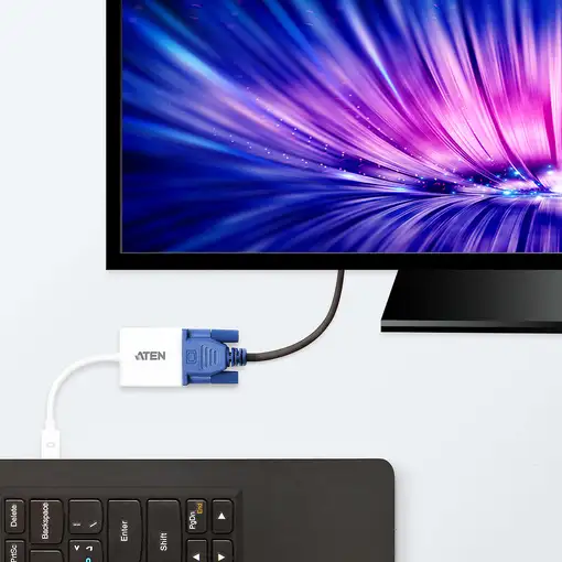 ATEN Adaptador de Mini DisplayPort a VGA