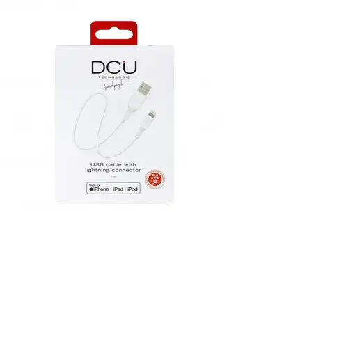 DCU Advance Tecnologic 34101290 cable de conector Lightning 1 m Blanco