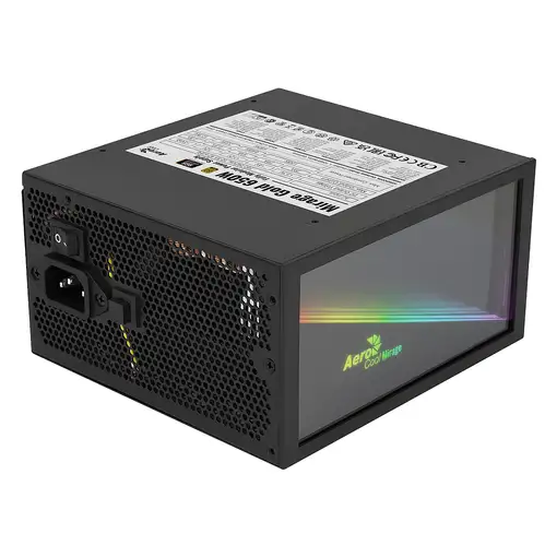 Aerocool MIRAGEGOLD 650W Fuente Alimentación PC Modular RGB 80 Plus Gold Condensad