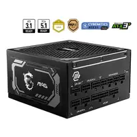 MSI MAG A1000GL PCIE5 unidad de fuente de alimentación 1000 W 24-pin ATX ATX Negro