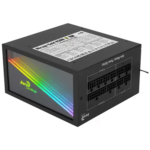 Aerocool MIRAGEGOLD 850W Fuente Alimentación PC Modular RGB 80 Plus Gold Condensad
