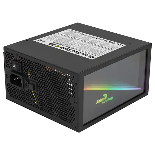 Aerocool MIRAGEGOLD 850W Fuente Alimentación PC Modular RGB 80 Plus Gold Condensad