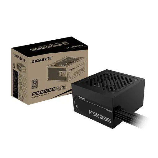 GIGABYTE P550SS Fuente de Alimentación - PCIe 5.0, 80 PLUS Silver, Ventilador de 1