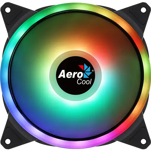 Aerocool DUO14 Ventilador PC 14cm ARGB LED Dual Ring Antivibración 6 Pines Negro Aerocool DUO14 Ventilador PC 14cm ARGB LED Dual Ring Antivibración 6 Pines Negro