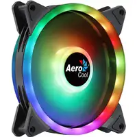 Aerocool DUO14 Ventilador PC 14cm ARGB LED Dual Ring Antivibración 6 Pines Negro