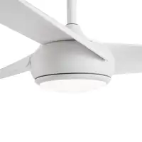 Ventilador DC Patras blanco 131,2cm, LED, 3 aspas, 6 velocidades