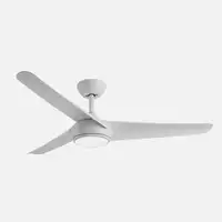 Ventilador DC Patras blanco 131,2cm, LED, 3 aspas, 6 velocidades
